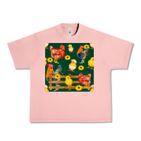 Salmon farm life seamless pattern Urban Heavy Tee - FaDigitalArtStudio