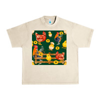 Sandshell farm life seamless pattern Urban Heavy Tee - FaDigitalArtStudio