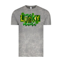 Cloud Rock one lucky mama st patricks Vintage Tee - FaDigitalArtStudio