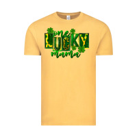 Vintage Mustard one lucky mama st patricks Vintage Tee - FaDigitalArtStudio