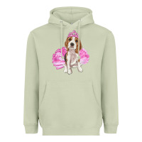 Matcha Balerina beagle with tutu Heavyweight Hoodie - RanaPortraitStore