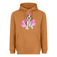 Meerkat Balerina beagle with tutu Heavyweight Hoodie - RanaPortraitStore