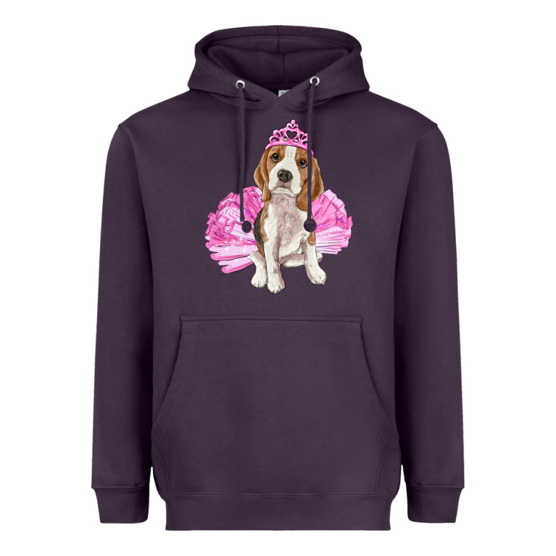 Balerina Beagle With Tutu Heavyweight Hoodie by RanaPortraitStore | Teevron