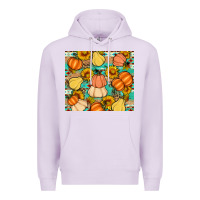 Lilac pumpkin sunflowers leaves Premium Hoodie - Artiststas