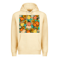 Pina Colada pumpkin sunflowers leaves Premium Hoodie - Artiststas