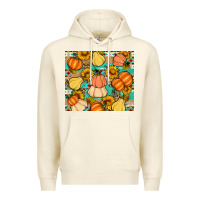 Sandshell pumpkin sunflowers leaves Premium Hoodie - Artiststas