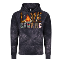 Cloud Black Love Camping Vintage Hoodie - CowhideDigitalArt