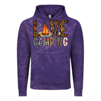 Cloud Purple Love Camping Vintage Hoodie - CowhideDigitalArt