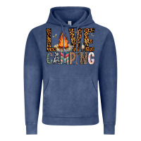 Vintage Denim Love Camping Vintage Hoodie - CowhideDigitalArt