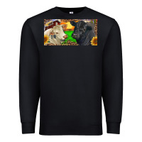 Black Charolais Bull And Black Angus Bull With Farm Premium Sweatshirt - RanaPortraitStore