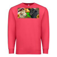 Cardinal Charolais Bull And Black Angus Bull With Farm Premium Sweatshirt - RanaPortraitStore