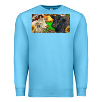 Ocean Blue Charolais Bull And Black Angus Bull With Farm Premium Sweatshirt - RanaPortraitStore