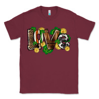 Burgundy Western love St. Patrick's Day Classic Tee - CowGirlArtShop
