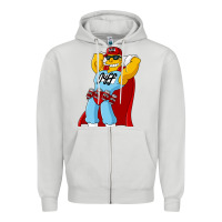Dove Grey The Simpsons duff beer Zipper Hoodie - artisFamous
