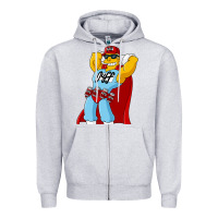 Heather Grey The Simpsons duff beer Zipper Hoodie - artisFamous
