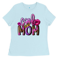 Baby Blue Cool mom Mother's Day Ladies Tee - FaDigitalArtStudio