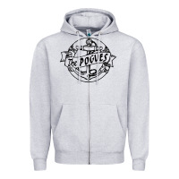 Heather Grey the pogues Zipper Hoodie - artisFamous