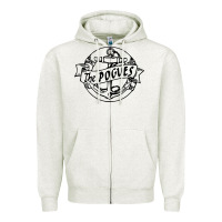 Oatmeal Heather the pogues Zipper Hoodie - artisFamous