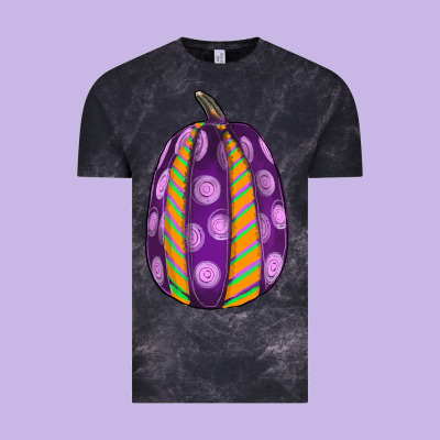 Watercolor Halloween Pumpkin Vintage Tee Designed By Ranaportraitstore