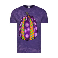Cloud Purple watercolor halloween pumpkin Vintage Tee - RanaPortraitStore