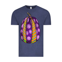 Vintage Denim watercolor halloween pumpkin Vintage Tee - RanaPortraitStore