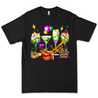 Black mardi gras wine glasses olivia Premium Tee - OliviaCreatesArt