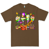 Cacao mardi gras wine glasses olivia Premium Tee - OliviaCreatesArt