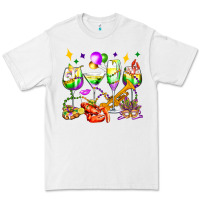 Mardi Gras Wine Glasses Olivia Premium Tee | Teevron