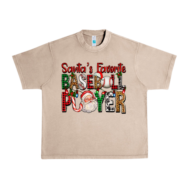 Santa's Favorite Baseball Player For Christmas Urban Heavy Tee by FaDigitalArtStudio | Teevron