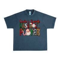 Midnight Navy santa's favorite baseball player for christmas Urban Heavy Tee - FaDigitalArtStudio