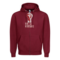 Burgundy Stephanie Miller Show Zipper Hoodie - artisFamous