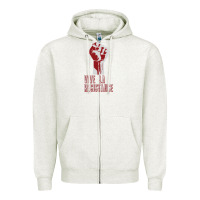 Oatmeal Heather Stephanie Miller Show Zipper Hoodie - artisFamous