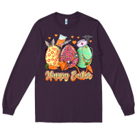 Plum Happy Easter Eggs Nurse Long Sleeve Tee - LillyAllenDesigns