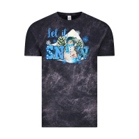 Cloud Black let it snow christmas Vintage Tee - FaDigitalArtStudio
