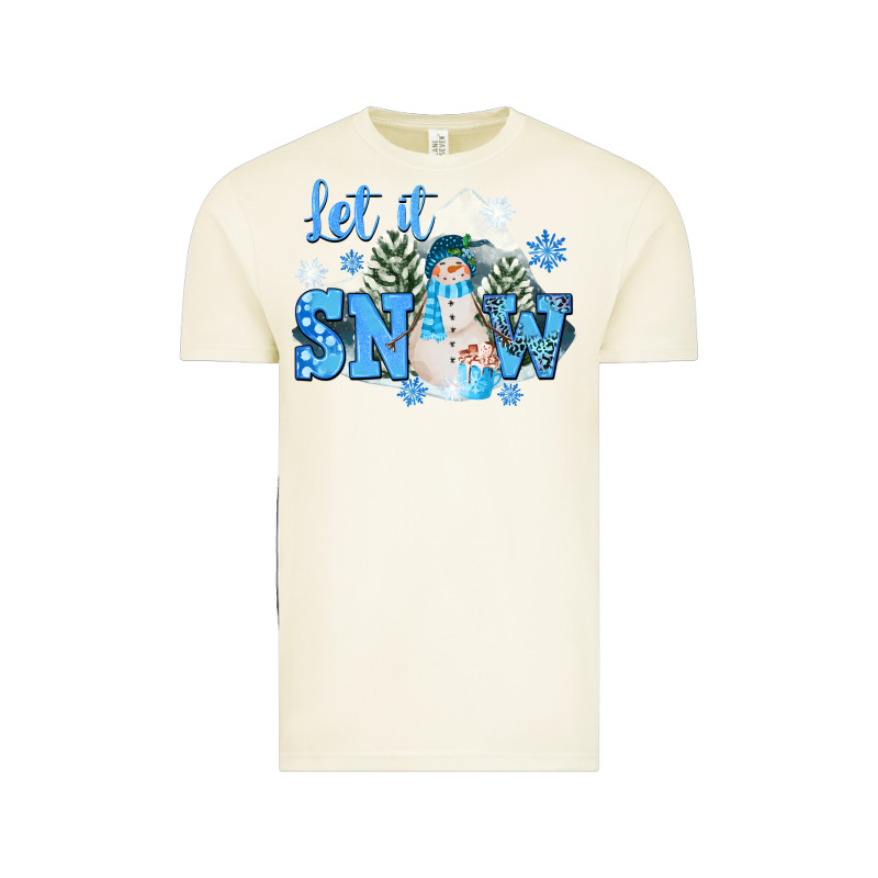 Let It Snow Christmas Vintage Tee by FaDigitalArtStudio | Teevron