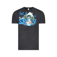 Vintage Black let it snow christmas Vintage Tee - FaDigitalArtStudio