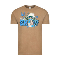 Vintage Coffee let it snow christmas Vintage Tee - FaDigitalArtStudio