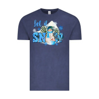 Vintage Denim let it snow christmas Vintage Tee - FaDigitalArtStudio