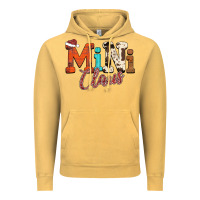 Vintage Mustard Mini Claus Vintage Hoodie - CowhideDigitalArt