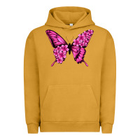 Pigment Peanut Butter floral pink butterfly Urban Hoodie - Jasminsmagicworld