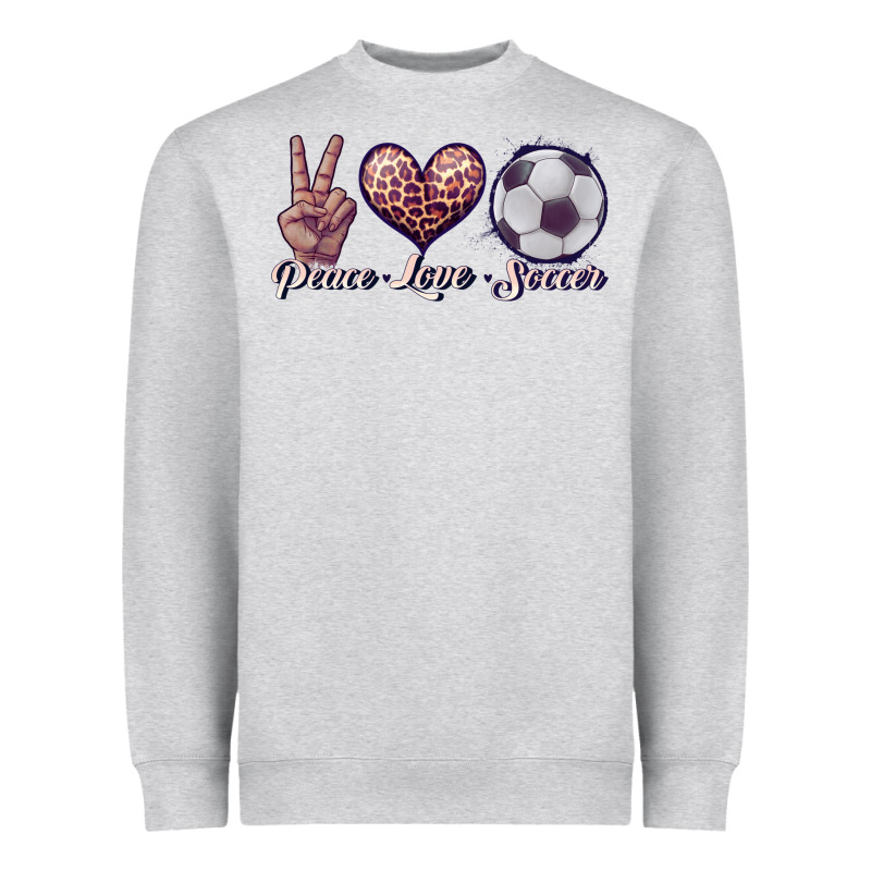 Peace Love Soccer Heavyweight Sweatshirt by JahusDesignShop | Teevron