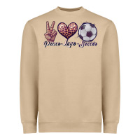 Mushroom peace love soccer Heavyweight Sweatshirt - JahusDesignShop