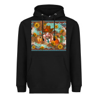 Black Fall heifer cow Heavyweight Hoodie - RanaPortraitStore