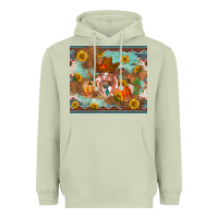 Matcha Fall heifer cow Heavyweight Hoodie - RanaPortraitStore