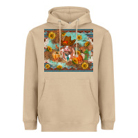 Mushroom Fall heifer cow Heavyweight Hoodie - RanaPortraitStore