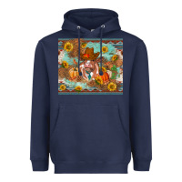 Navy Fall heifer cow Heavyweight Hoodie - RanaPortraitStore