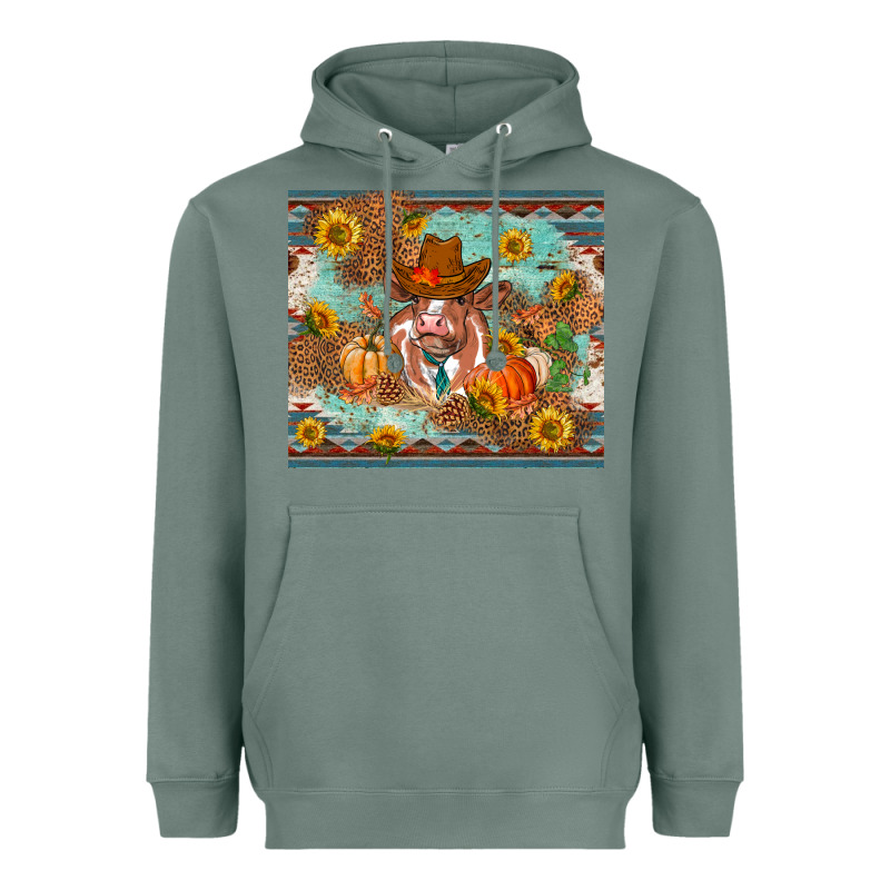 Fall Heifer Cow Heavyweight Hoodie by RanaPortraitStore | Teevron