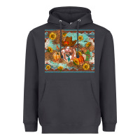 Smoke Fall heifer cow Heavyweight Hoodie - RanaPortraitStore