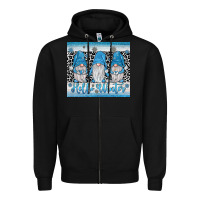 Black hello winter gnome Zipper Hoodie - JahusDesignShop