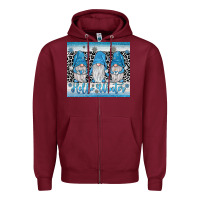 Burgundy hello winter gnome Zipper Hoodie - JahusDesignShop
